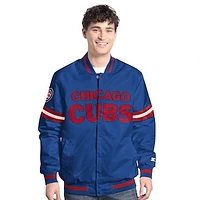 Men's Starter  Royal Chicago Cubs Scout Full-Snap Varsity Jacket