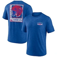 Men's  Blue New York Americans Earnest Will Tri-Blend T-Shirt