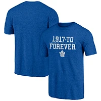 Men's  Blue Toronto Maple Leafs Shoot to Score Tri-Blend T-Shirt