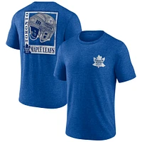 Men's  Blue Toronto Maple Leafs Earnest Will Tri-Blend T-Shirt