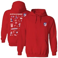 Women's Vive La Fete Atletico de Madrid Impressions Artwork Pullover Hoodie