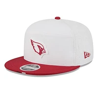 Men's New Era  White/Cardinal Arizona Cardinals 2025 NFL Training Camp Split Panel 9FIFTY Snapback Hat