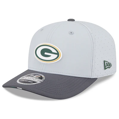 Men's New Era  Gray/Graphite Green Bay Packers 2025 NFL Training Camp 9SEVENTY Adjustable Hat