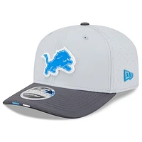 Men's New Era  Gray/Graphite Detroit Lions 2025 NFL Training Camp 9SEVENTY Adjustable Hat