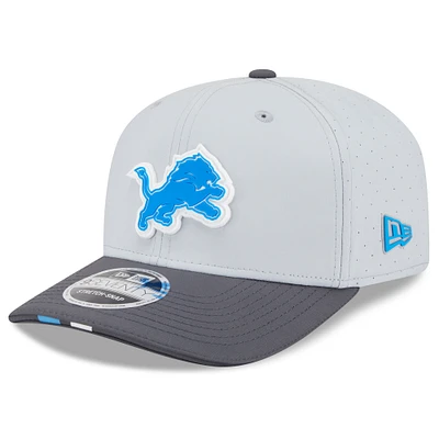 Men's New Era  Gray/Graphite Detroit Lions 2025 NFL Training Camp 9SEVENTY Adjustable Hat