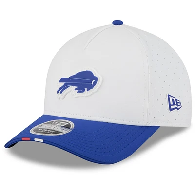 Men's New Era  White/Royal Buffalo Bills 2025 NFL Training Camp A-Frame 9FORTY Adjustable Hat