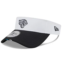 Men's New Era  White/Black Jacksonville Jaguars 2025 NFL Training Camp Adjustable Visor