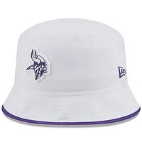 Men's New Era  White Minnesota Vikings 2025 NFL Training Camp Stretch Bucket Hat