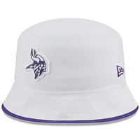 Men's New Era  White Minnesota Vikings 2025 NFL Training Camp Stretch Bucket Hat