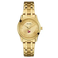 Women's Bulova Marist Red Foxes Gold-Toned Watch