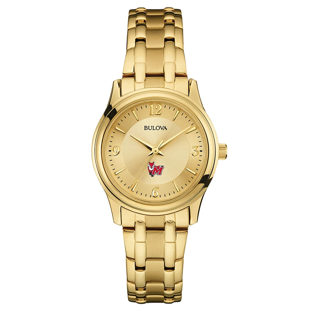 Women's Bulova Marist Red Foxes Gold-Toned Watch