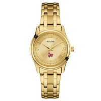 Women's Bulova Marist Red Foxes Gold-Toned Watch