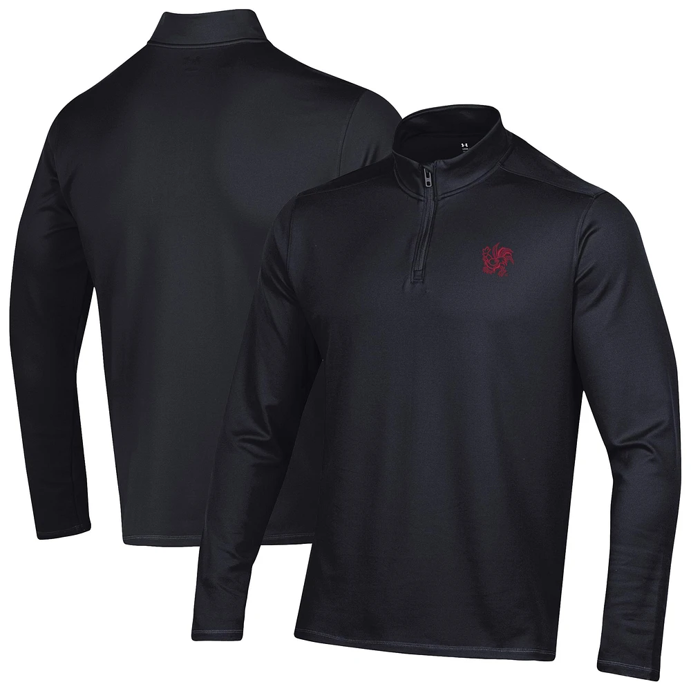 Men's Under Armour Black South Carolina Gamecocks Motion Quarter-Zip Jacket