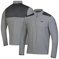 Men's Under Armour  Gray Jackson State Tigers CGI Microfleece Quarter-Zip Jacket