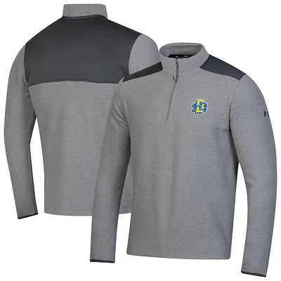 Men's Under Armour  Gray South Dakota State Jackrabbits CGI Microfleece Quarter-Zip Jacket