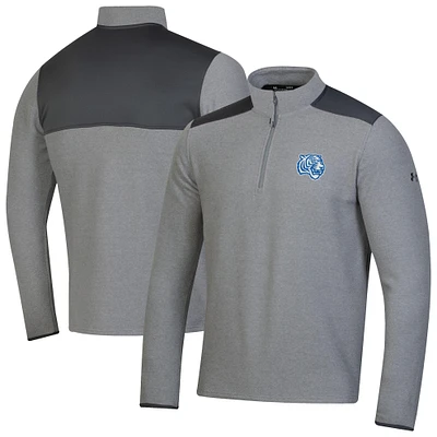 Men's Under Armour  Gray Tennessee State Tigers CGI Microfleece Quarter-Zip Jacket