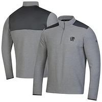 Men's Under Armour Gray South Carolina Gamecocks CGI Microfleece Quarter-Zip Jacket