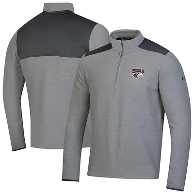 Men's Under Armour  Gray Southern Illinois Salukis CGI Microfleece Quarter-Zip Jacket