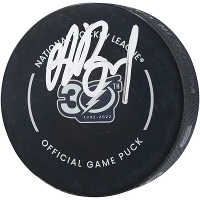 Andrei Vasilevskiy Tampa Bay Lightning Autographed 30th Anniversary Official Game Puck