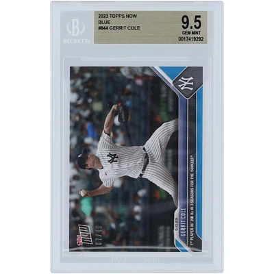 Gerrit Cole New York Yankees 2023 Topps Now 1st Player with 200K in 3 Seasons for the Yankees Blue #844 #/49 BGS Authenticated 9.5 Card