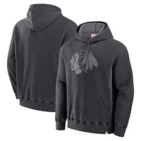 Men's Fanatics Black Chicago Blackhawks Made Canada Fleece Pullover Hoodie