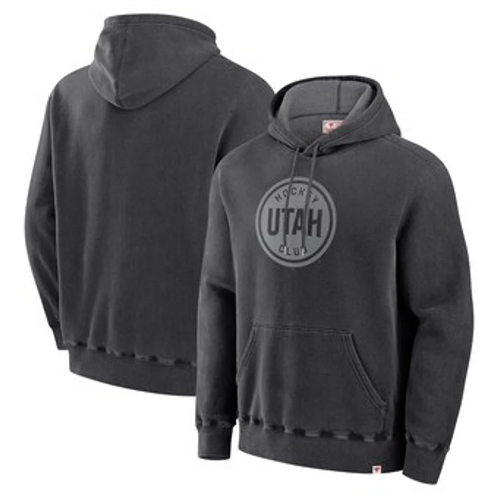 Men's Fanatics Black Utah Hockey Club Made Canada Fleece Pullover Hoodie