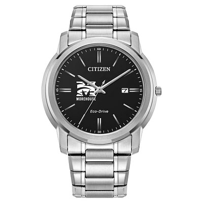 Men's Citizen Watch  Silver Morehouse Maroon Tigers Eco-Drive Black Dial Watch