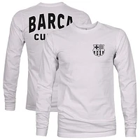 Men's 1863FC  Gray Barcelona Back Team Arch Long Sleeve T-Shirt