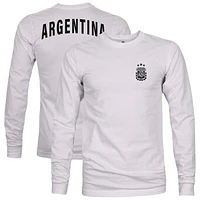 Men's 1863FC  Gray Argentina National Team Back Arch Long Sleeve T-Shirt