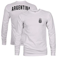 Men's 1863FC  Gray Argentina National Team Back Arch Long Sleeve T-Shirt