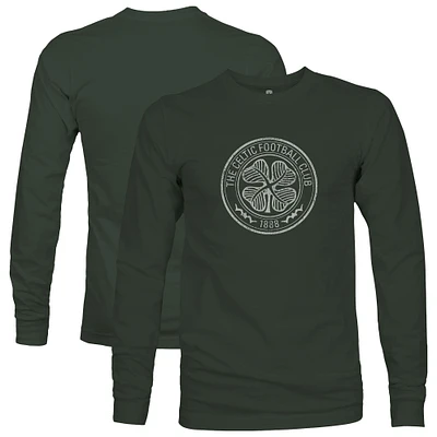 Men's 1863FC  Forest Green Celtic Mono Badge Long Sleeve T-Shirt