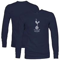 Men's 1863FC  Navy Tottenham Hotspur Mono Badge Long Sleeve T-Shirt