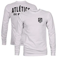 Men's 1863FC  Silver Atletico de Madrid Team Arch Long Sleeve T-Shirt