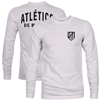 Men's 1863FC  Silver Atletico de Madrid Team Arch Long Sleeve T-Shirt