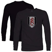 Men's 1863FC  Black Fulham Color Badge Long Sleeve T-Shirt