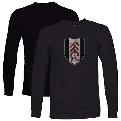 Men's 1863FC  Black Fulham Color Badge Long Sleeve T-Shirt