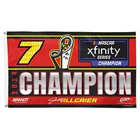 WinCraft Justin Allgaier 2024 NASCAR Xfinity Series Champion On Track Celebration 3' x 5' Single-Sided Deluxe Flag