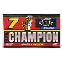 WinCraft Justin Allgaier 2024 NASCAR Xfinity Series Champion On Track Celebration 3' x 5' Single-Sided Deluxe Flag