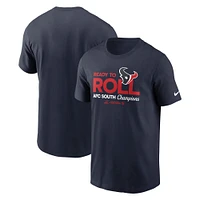 Men's Nike  Navy Houston Texans 2024 AFC South Division Champions Locker Room Trophy Collection T-Shirt