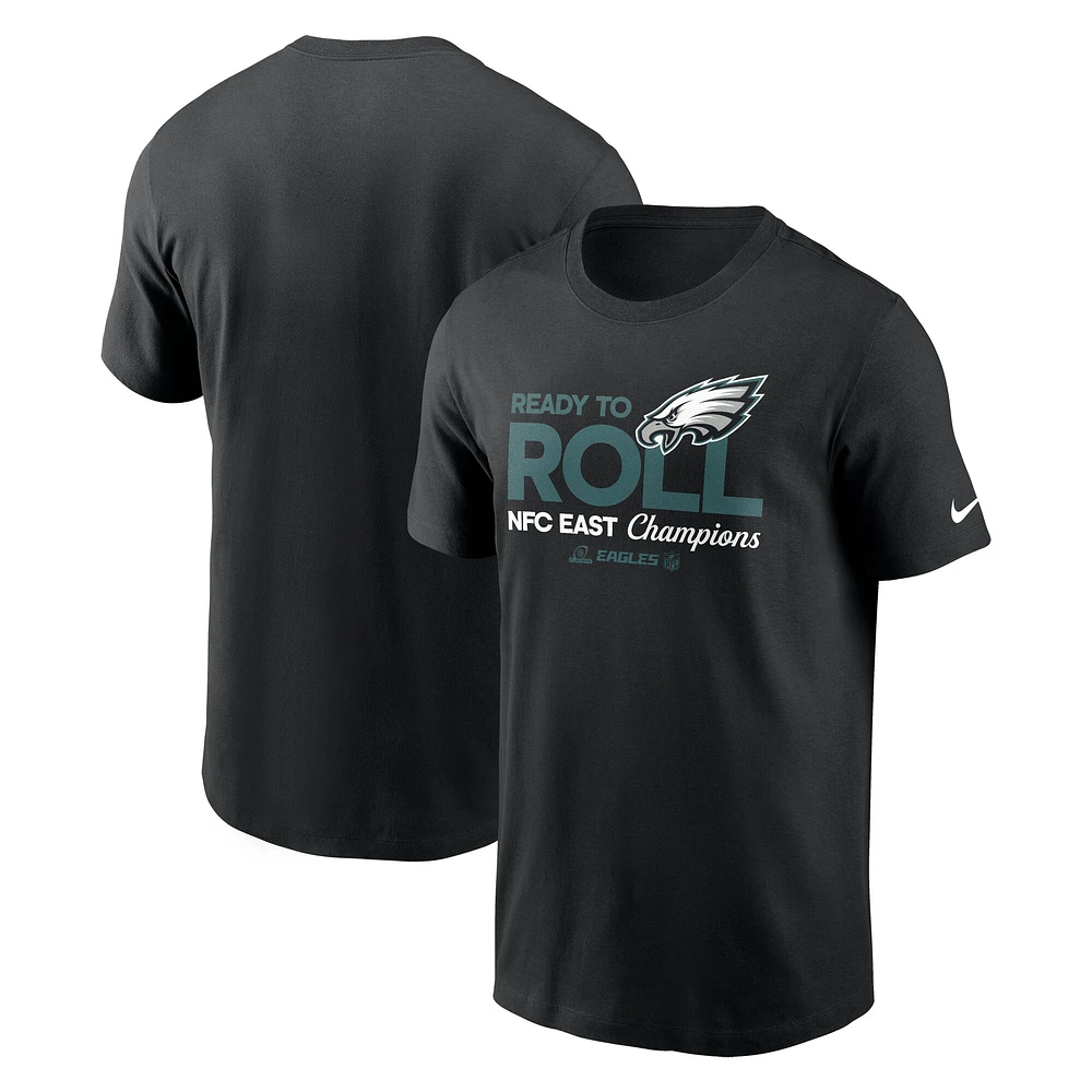 Men's Nike  Black Philadelphia Eagles 2024 NFC East Division Champions Locker Room Trophy Collection T-Shirt