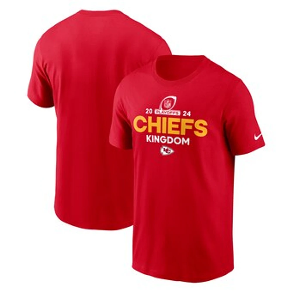 Men's Nike Red Kansas City Chiefs 2024 NFL Playoffs T-Shirt