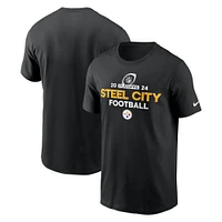 Men's Nike  Black Pittsburgh Steelers 2024 NFL Playoffs T-Shirt