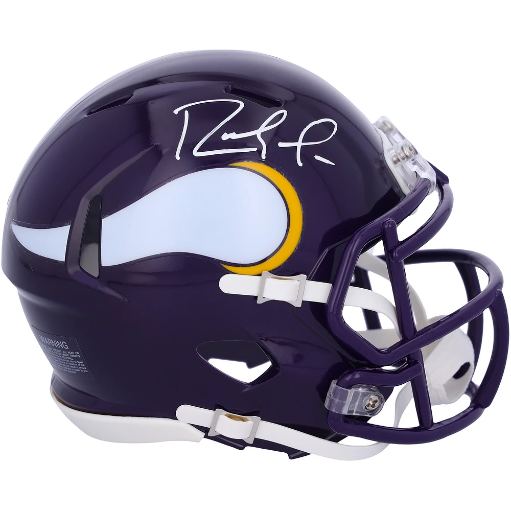 Randy Moss Minnesota Vikings Autographed Riddell 1983-2001 Throwback Speed Mini Helmet
