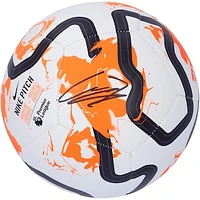 Alejandro Garnacho Manchester United Autographed Nike White/Orange Soccer Ball - BAS