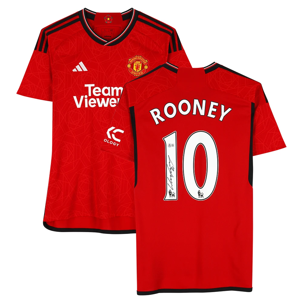 Wayne Rooney Manchester United Autographed 2021-22 Red Home Nike Jersey - BAS