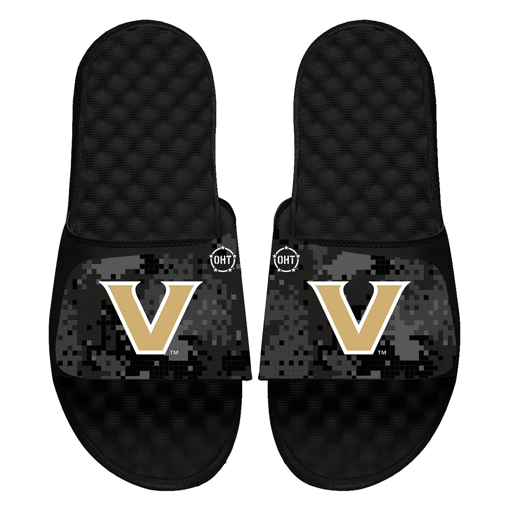 Youth ISlide Black Vanderbilt Commodores Digi Camo Slide Sandals