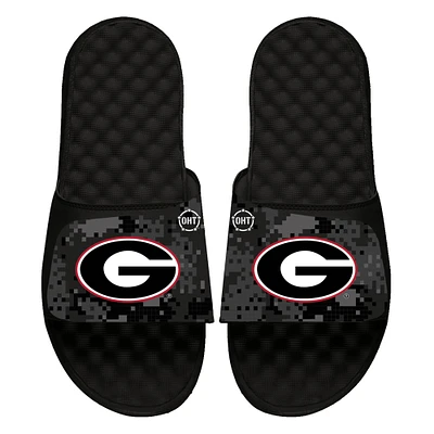 Youth ISlide  Black Georgia Bulldogs Digi Camo Slide Sandals