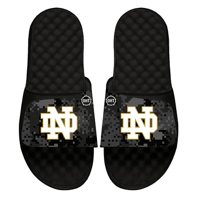 Youth ISlide  Black Notre Dame Fighting Irish Digi Camo Slide Sandals