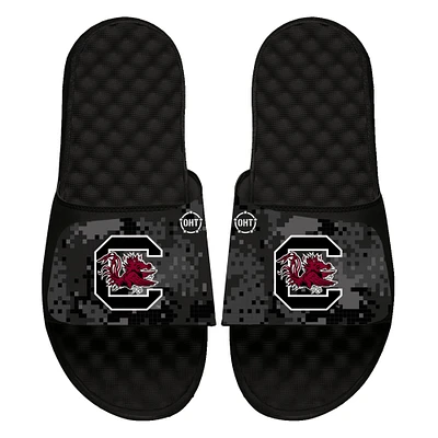 Youth ISlide  Black South Carolina Gamecocks Digi Camo Slide Sandals