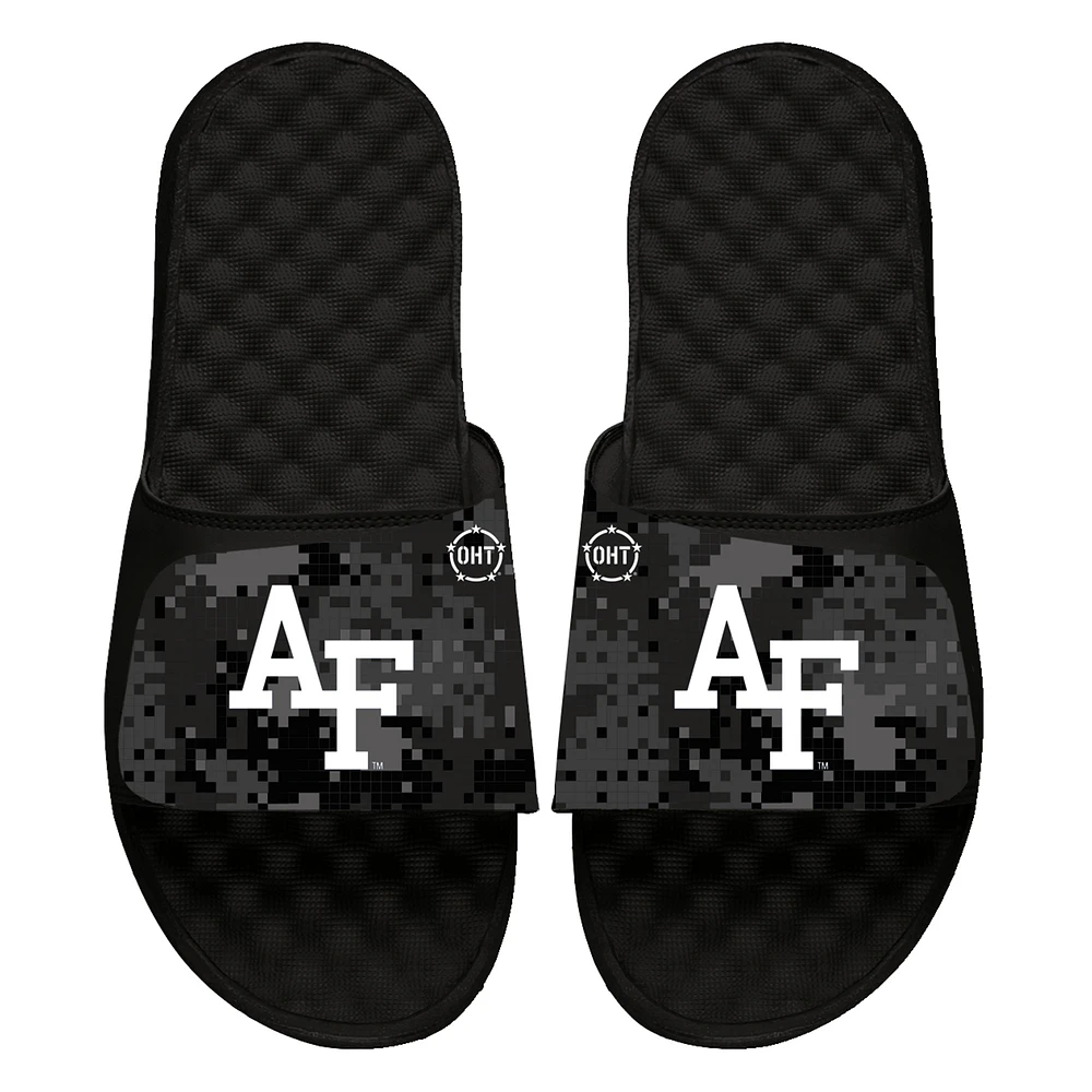 Youth ISlide Black Air Force Falcons Digi Camo Slide Sandals